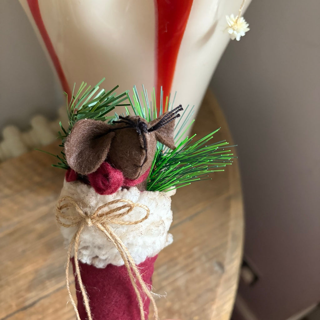 Mouse in Stocking Decoration