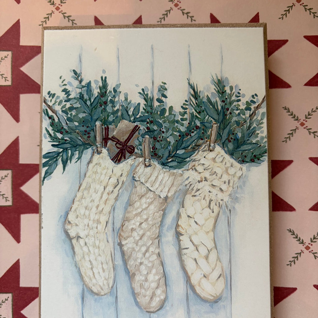 Stockings Were Hung Block Sign