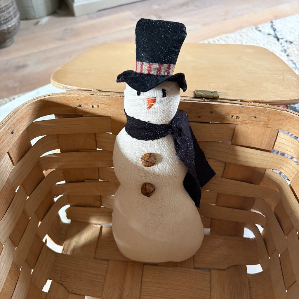Handmade Snowman with Top Hat