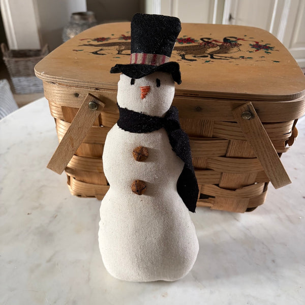 Handmade Snowman with Top Hat