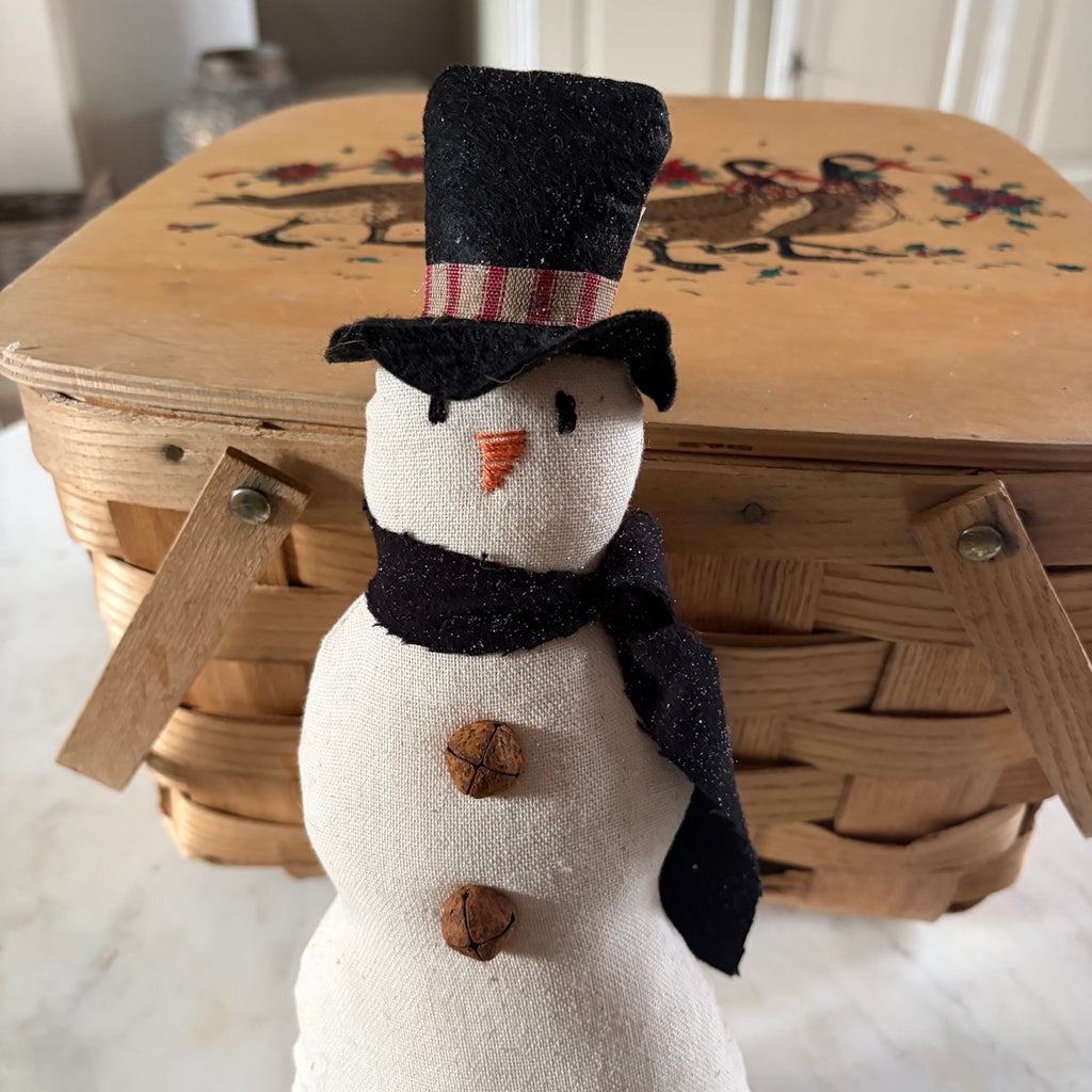Handmade Snowman with Top Hat