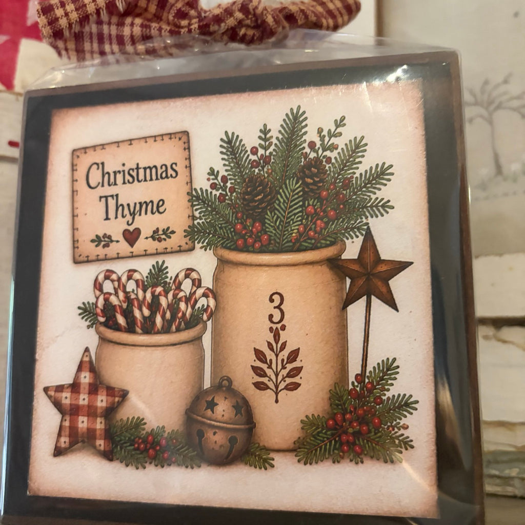 Christmas Thyme Stoneware Jugs Block