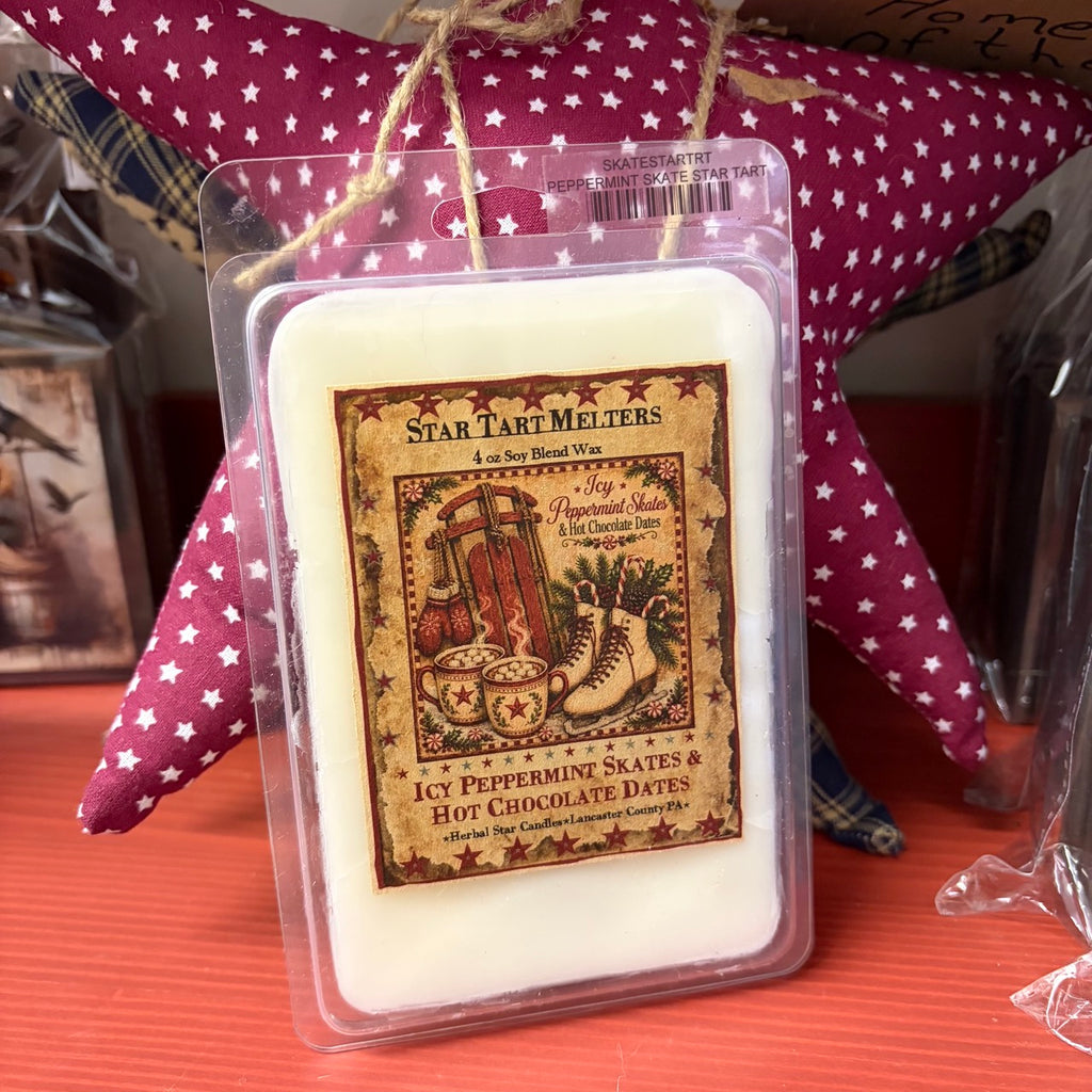 Icy Peppermint Skates & Hot Chocolate Dates Soy Star Wax Melts