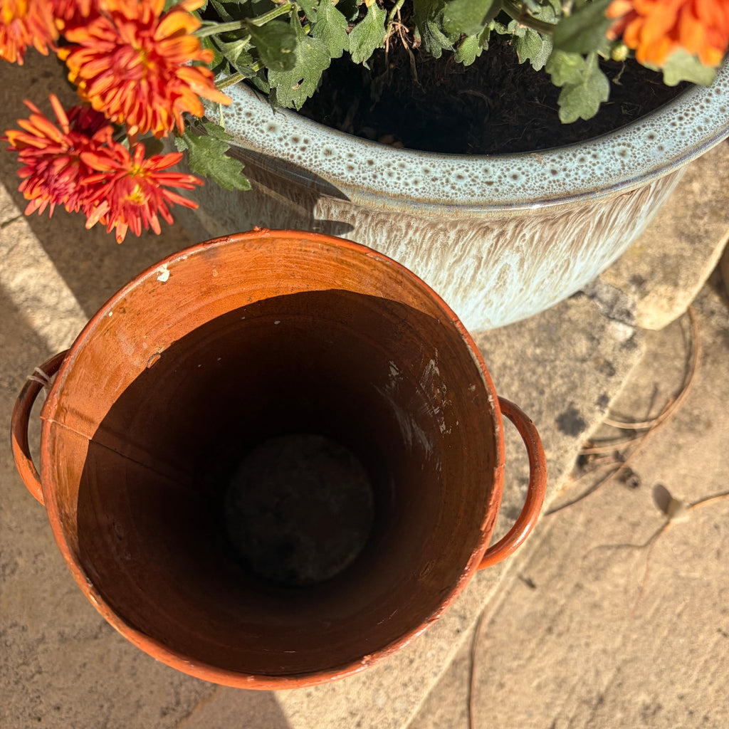 Trick or Treat Aged Tall Metal Bucket