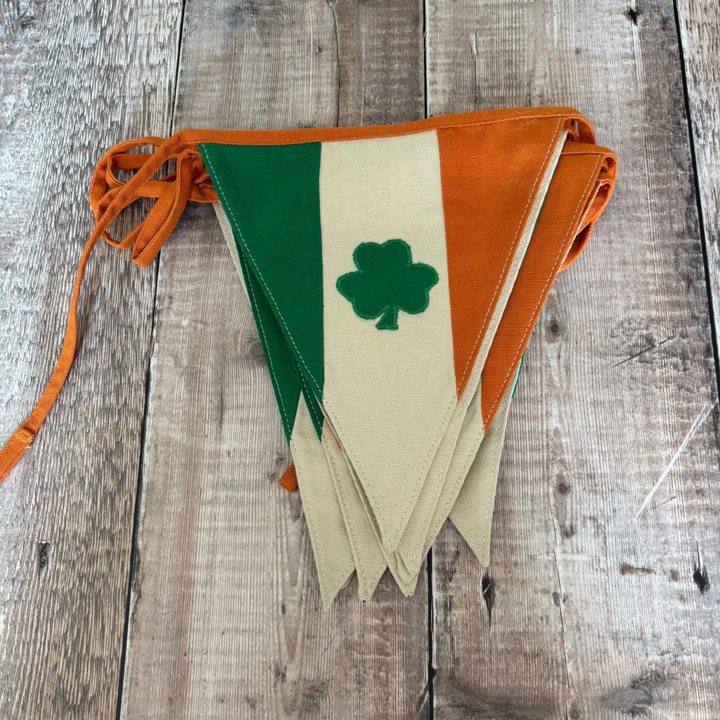 Irish Shamrock Embroidered Bunting