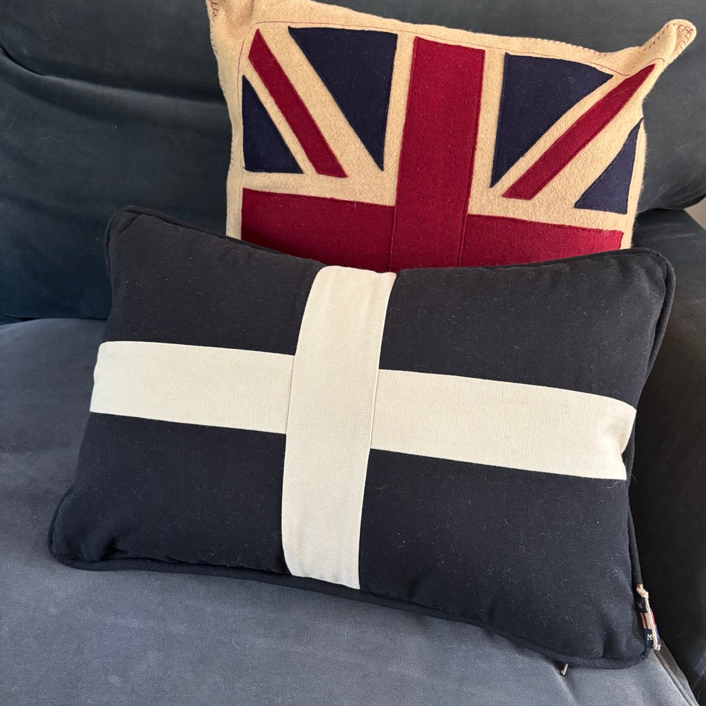 Cornish St Piran's Flag Cushion
