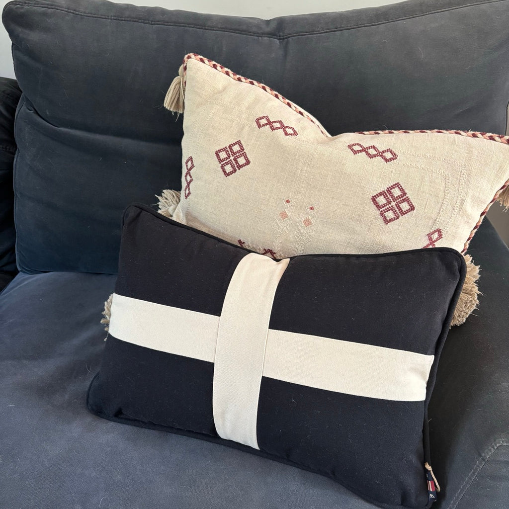 Cornish St Piran's Flag Cushion