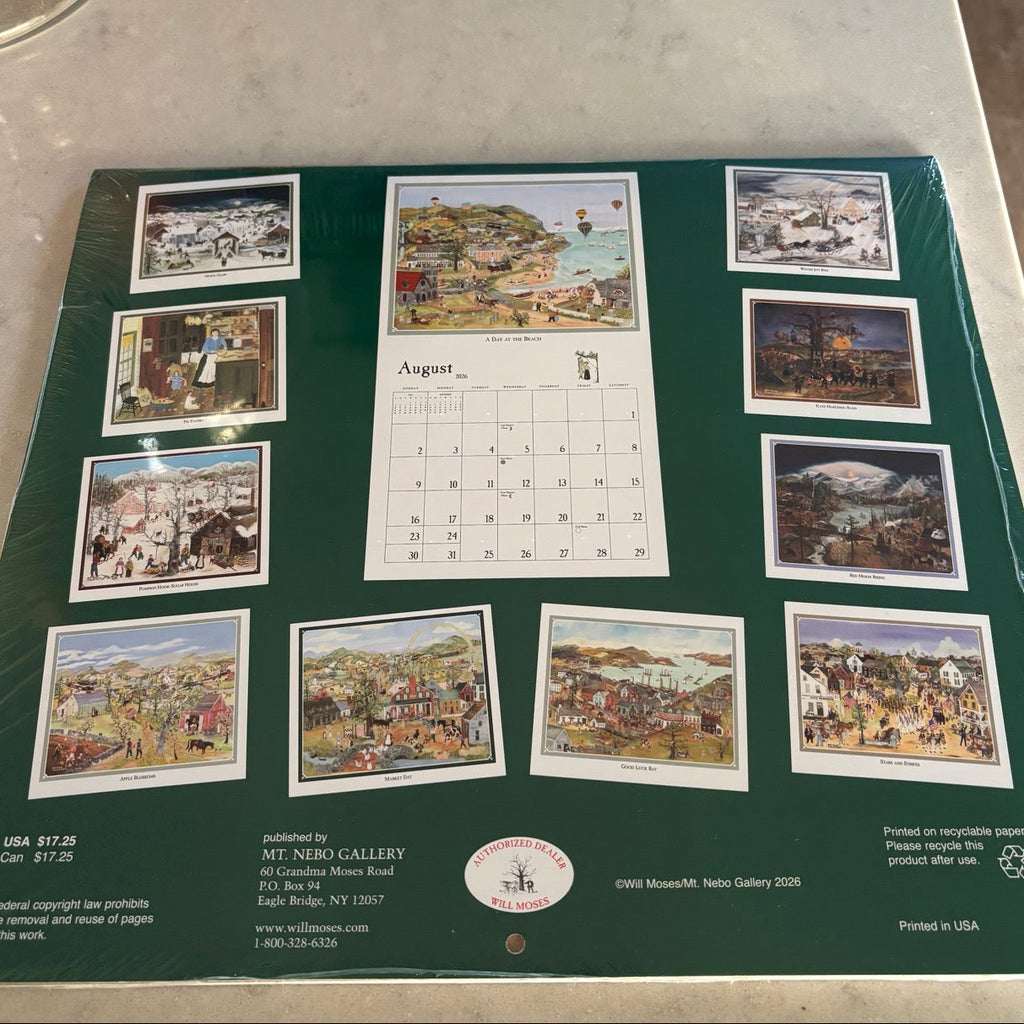 Will Moses 2026 Folk Art Calendar