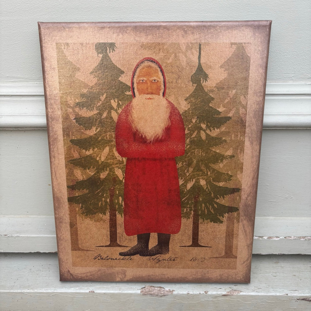 Belsnickle Folk Art Canvas