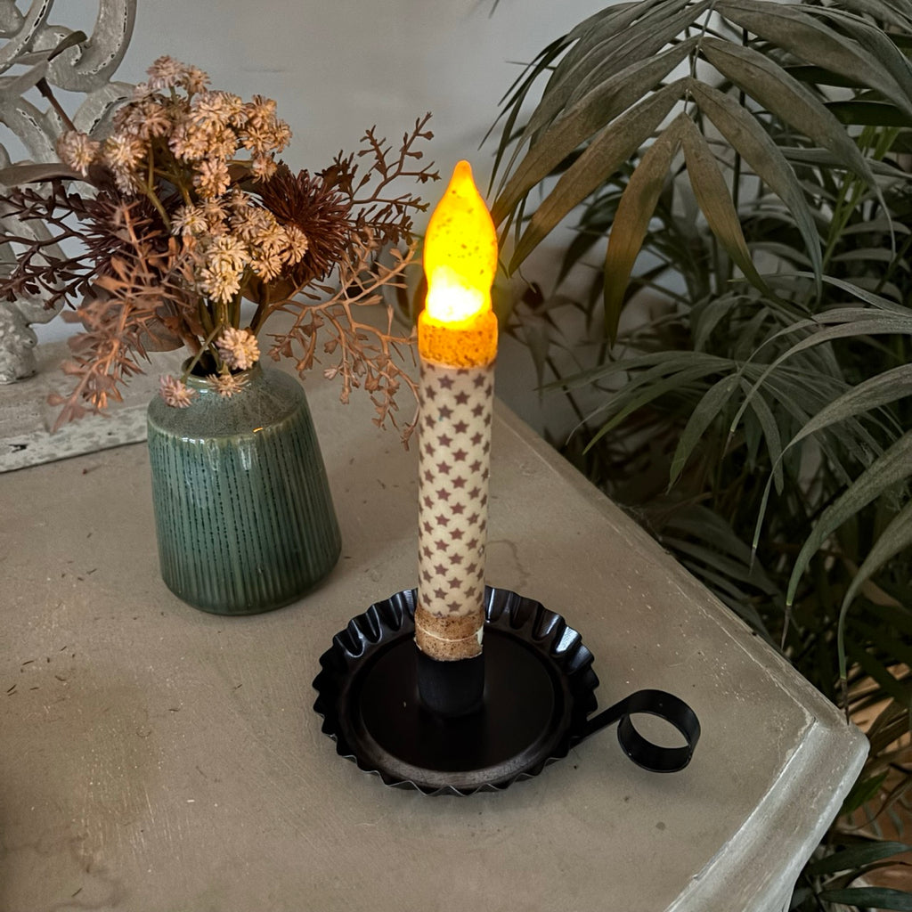 Red Stars Timer Candle