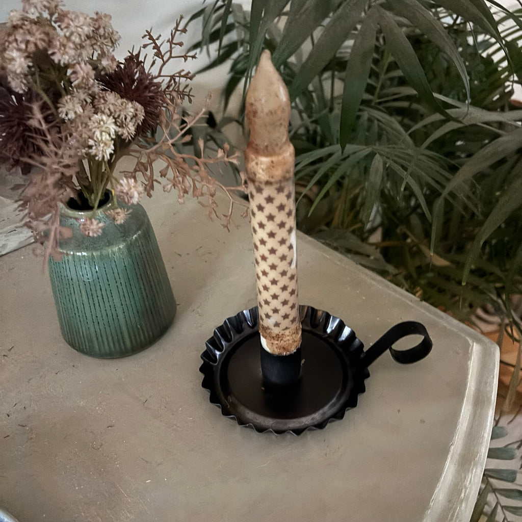 Red Stars Timer Candle