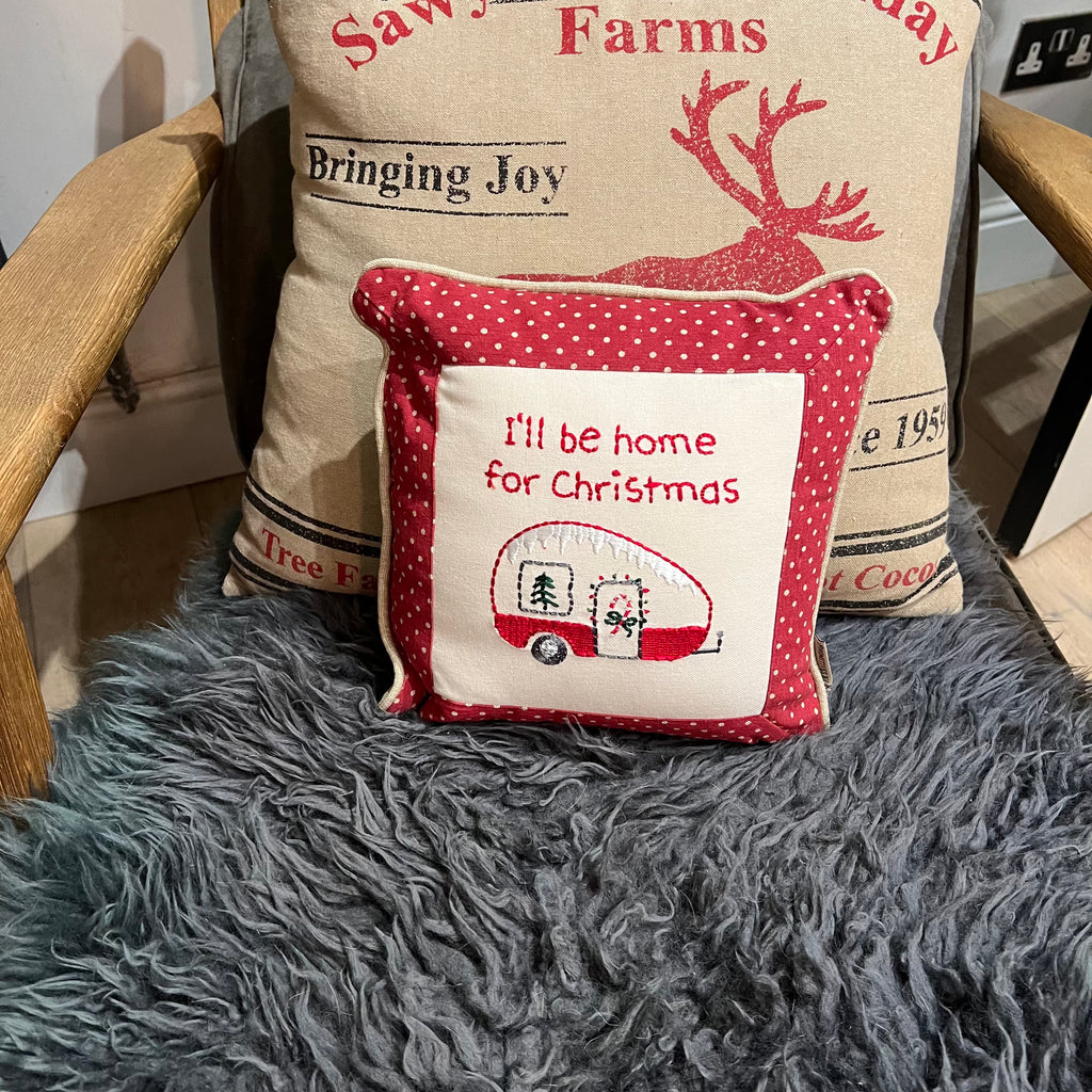 I'll Be Home for Christmas Little Cushion