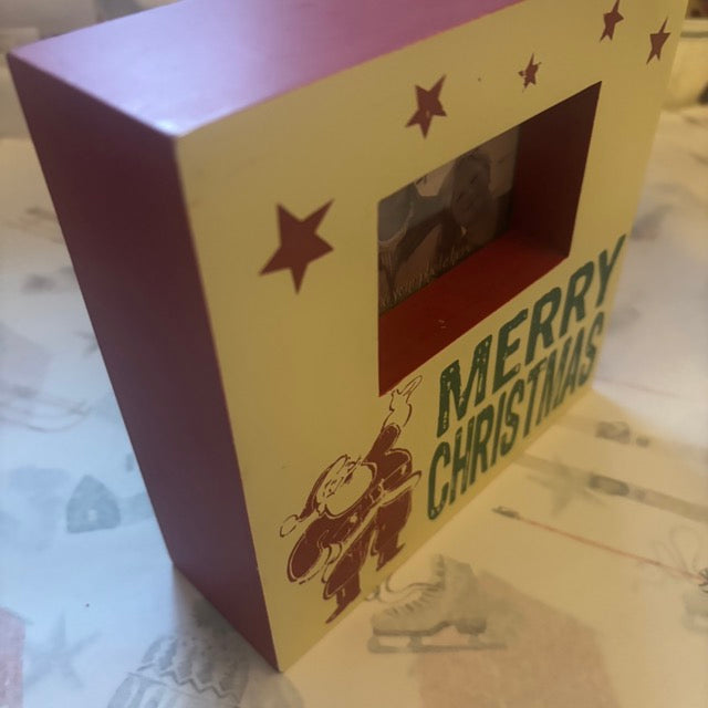 Retro Merry Christmas Photo Frame