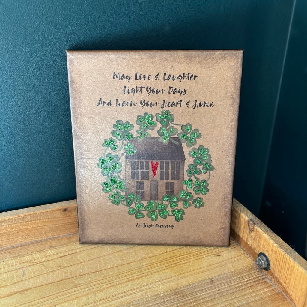 An Irish Blessing Folk Art Canvas