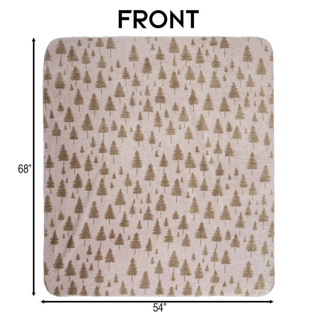 Fall Plains Reversible Plush Throw