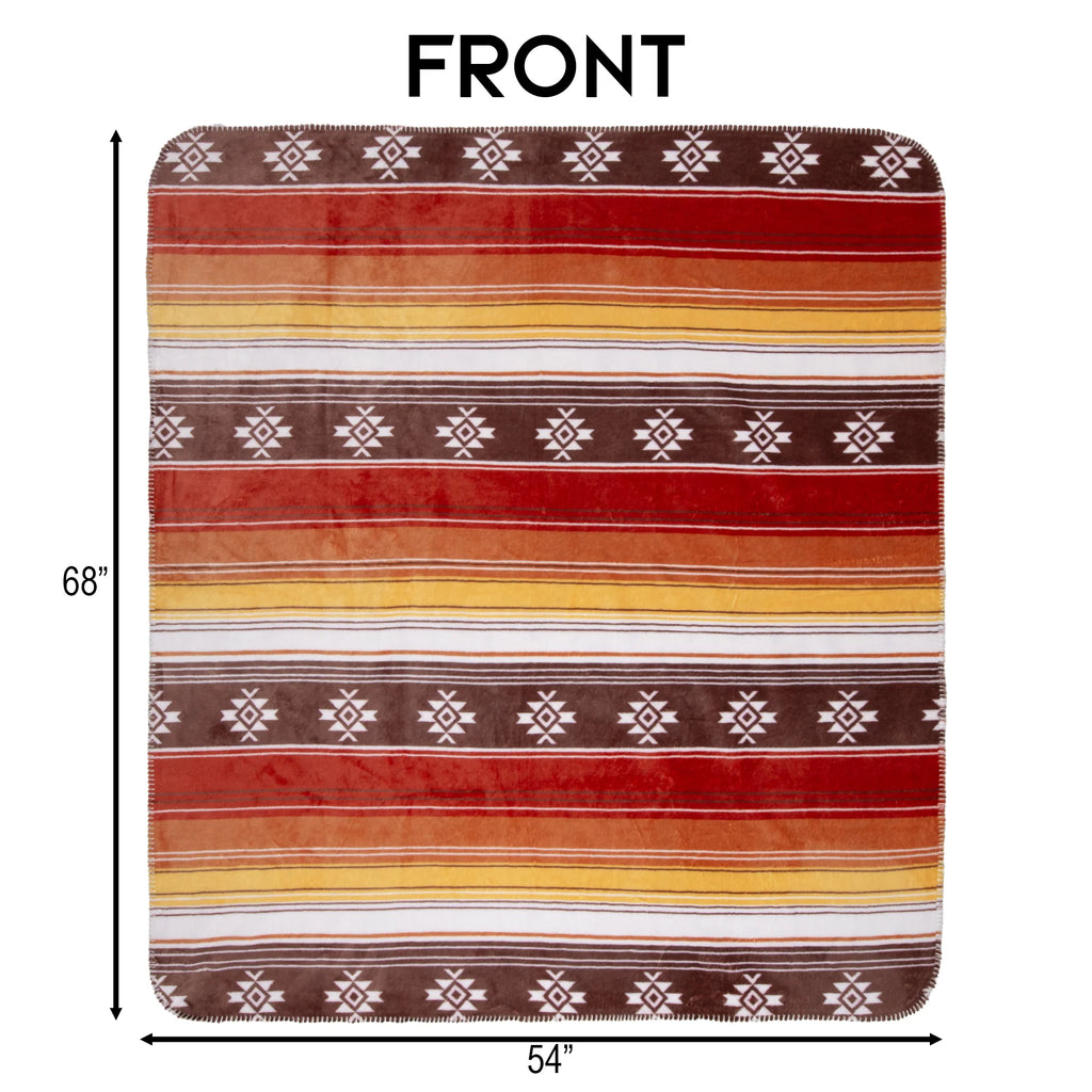 Wrangler Desert Sands Reversible Plush Throw