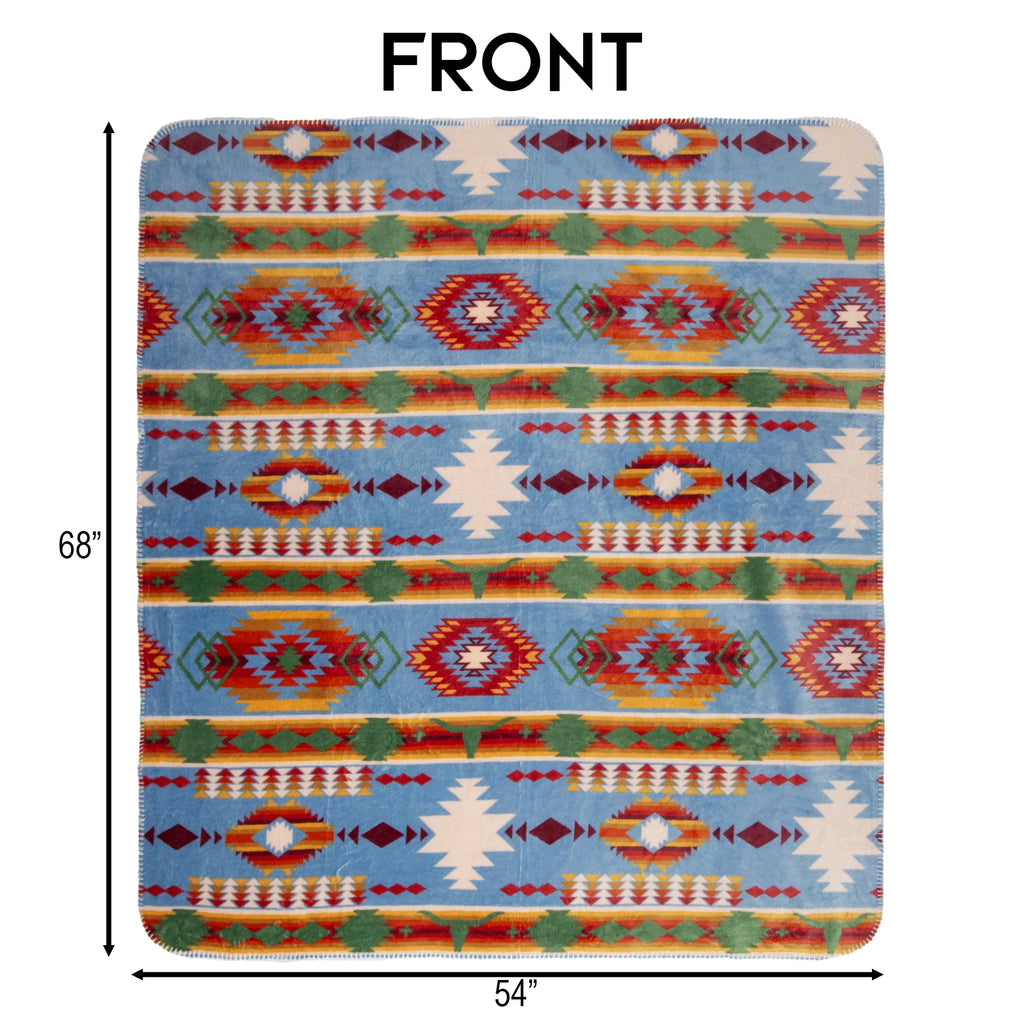 Wrangler Rio Grande Reversible Plush Throw