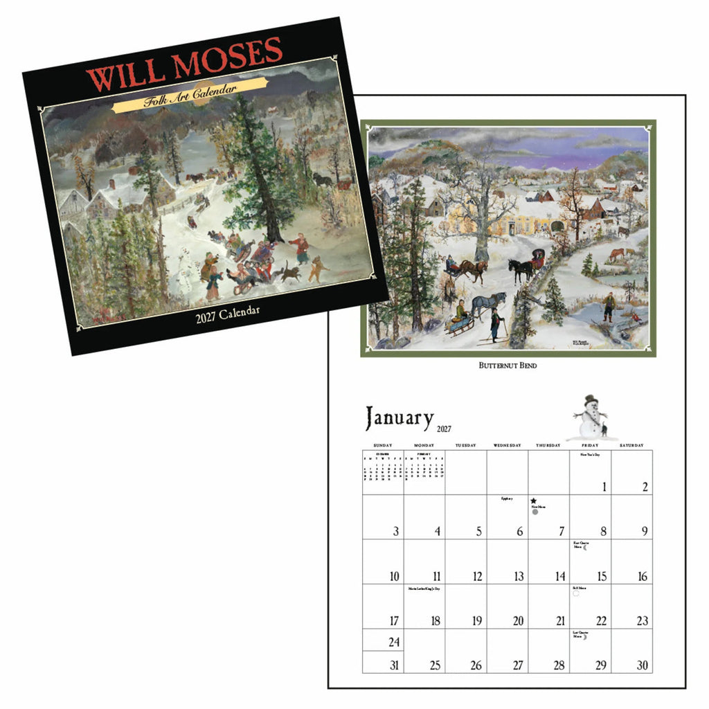 Will Moses 2027 Folk Art Calendar