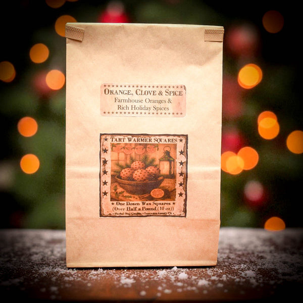 Orange Clove & Spices Bag of 12 Soy Blend Wax Melts