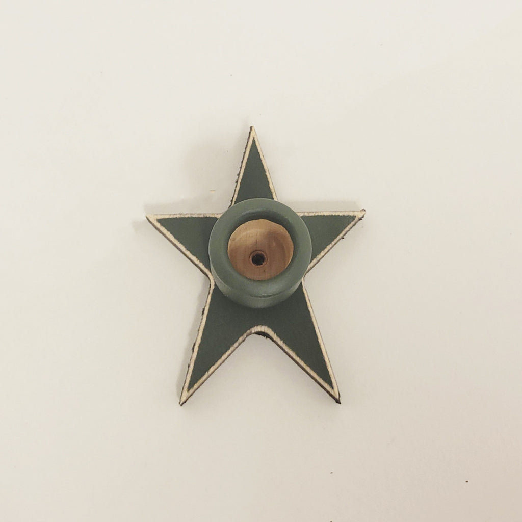Primitive Star Timer Taper Candle Holder