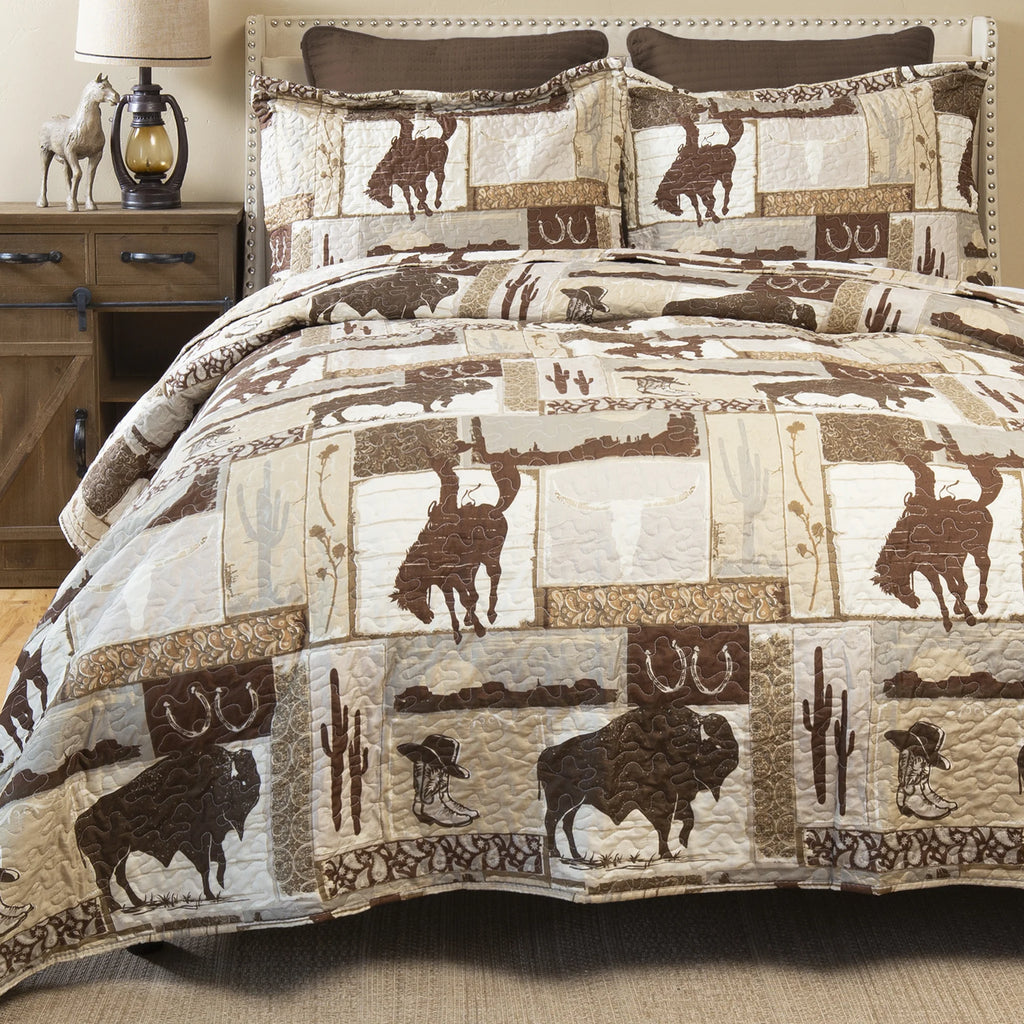 Wrangler Vintage Cowboy Quilt Set