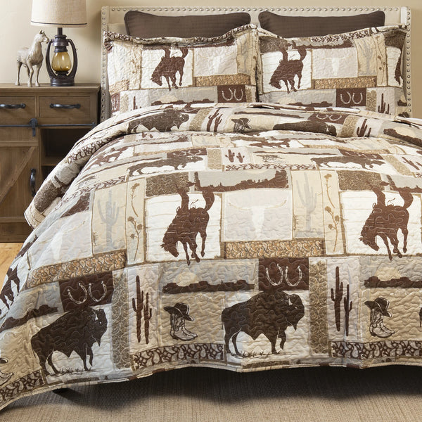 Wrangler Vintage Cowboy Quilt Set