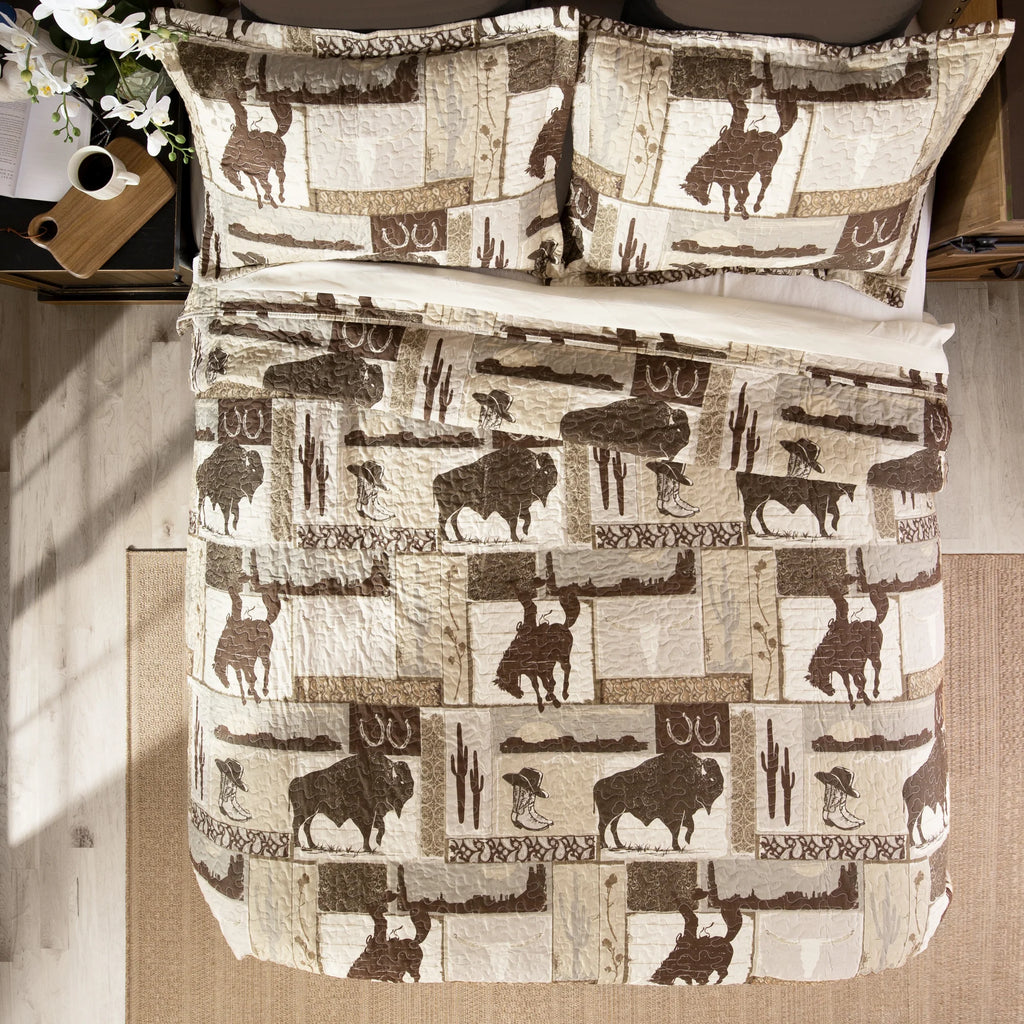 Wrangler Vintage Cowboy Quilt Set
