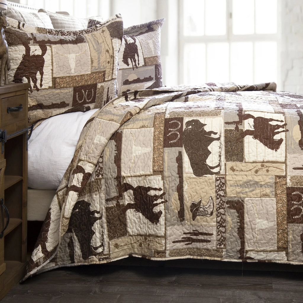 Wrangler Vintage Cowboy Quilt Set