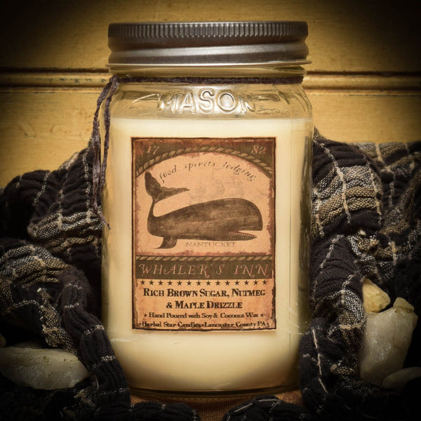 Whaler's Inn Maple Brown Sugar 16oz Soy Mason Jar Candle