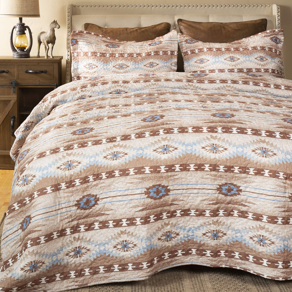 Wrangler Desert Dusk Southwestern Quilt Set