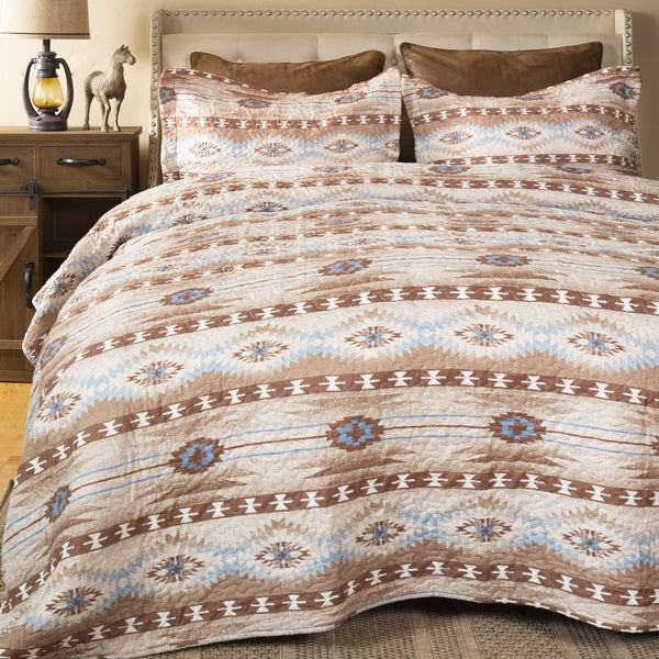 Wrangler Desert Dusk Southwestern Quilt Set