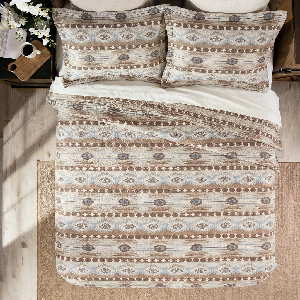 Wrangler Desert Dusk Southwestern Quilt Set