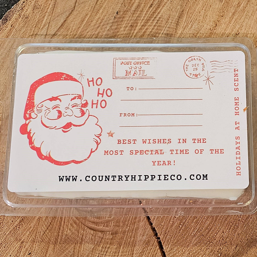 Postcard Christmas Wax Melts - Personalise by writing to and from