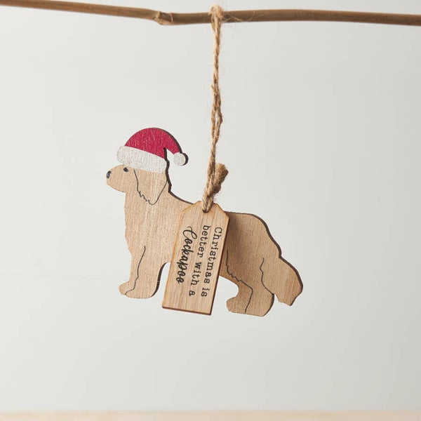 Christmas Cockapoo Ornament