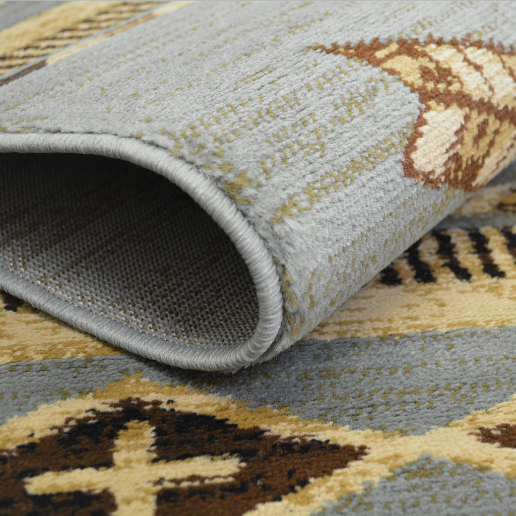 American Southwestern Blue Arrowhead Rug