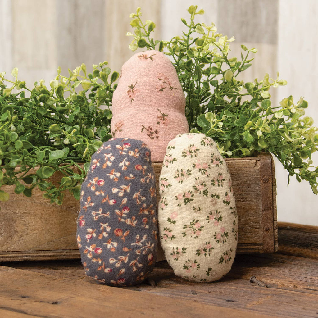 Set of 3 Vintage Style Floral Easter Eggs