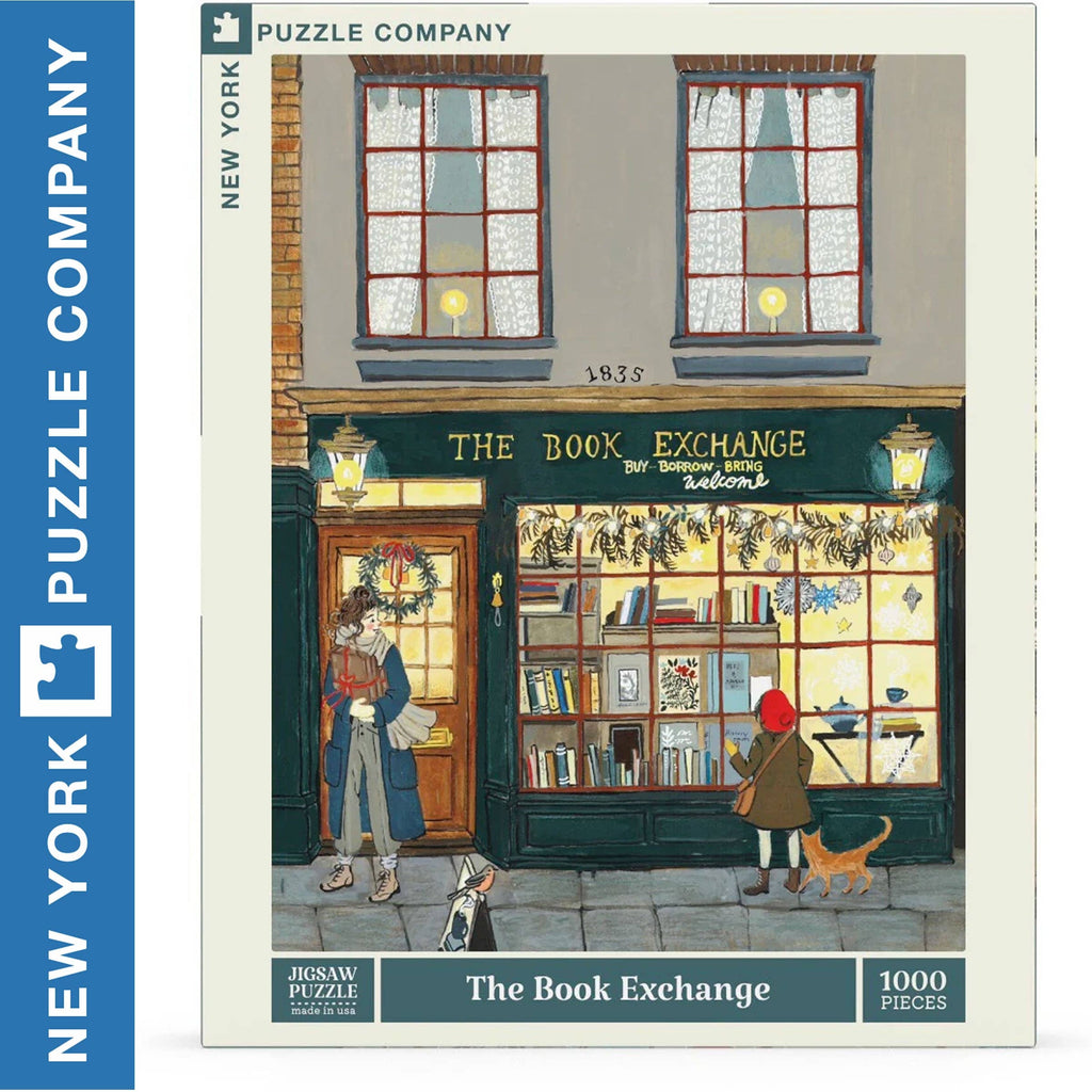 The Book Exchange 1000 Piece Jigsaw Puzzle by Loré Pemberton