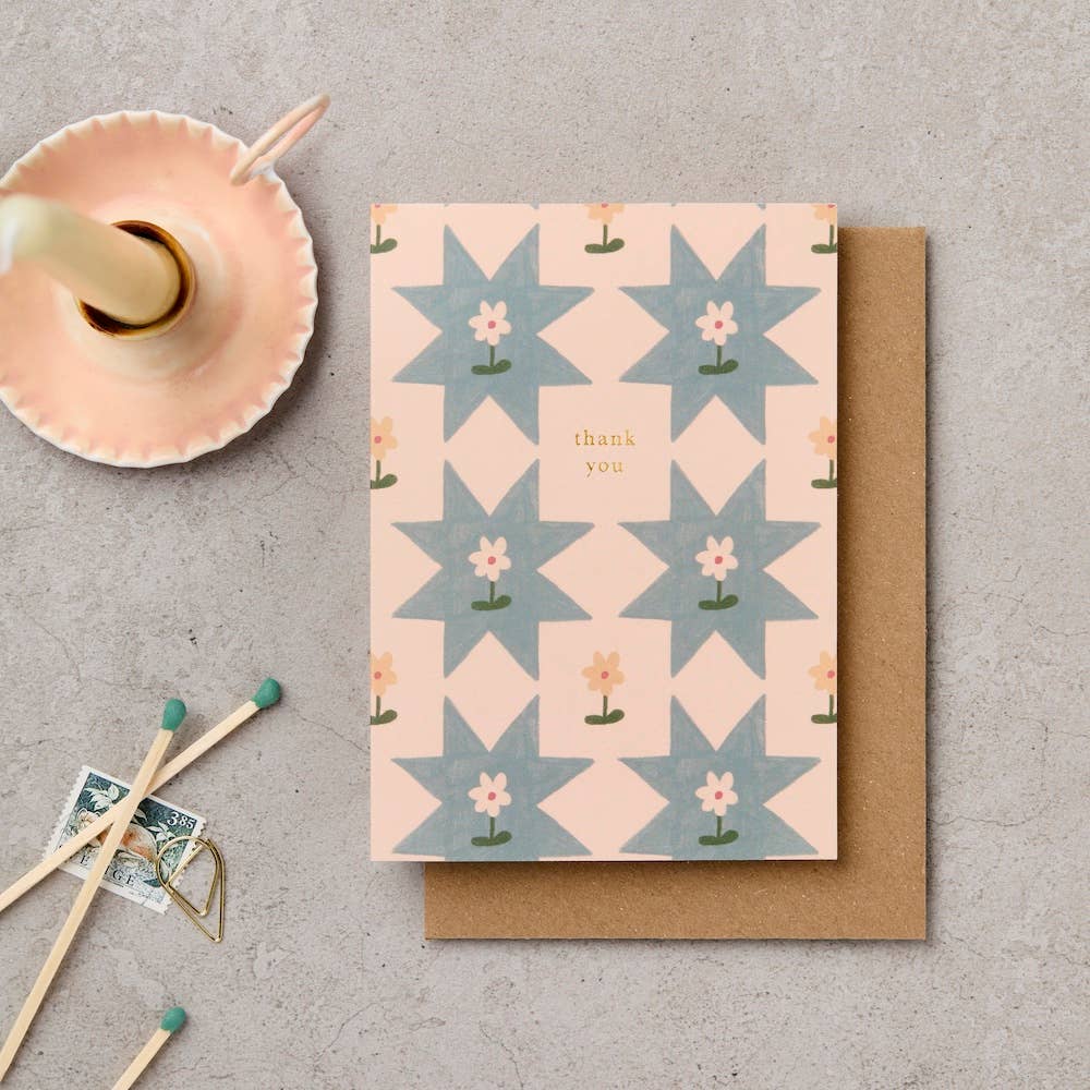 Thank You Quilt Star Card