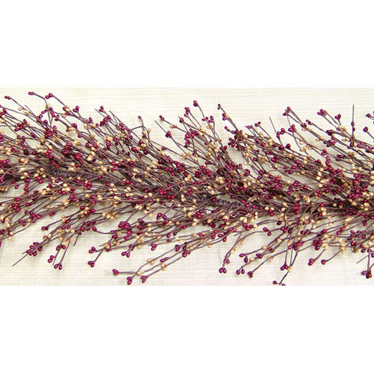 Burgundy and Old Gold Pip Berry Garland