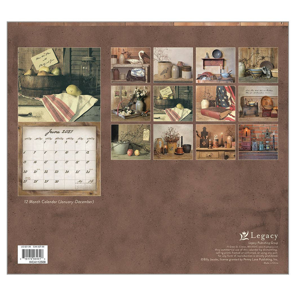 Simple Treasures 2027 Wall Calendar by Billy Jacobs