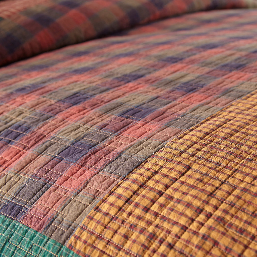 Campfire Square Patchwork Quilt