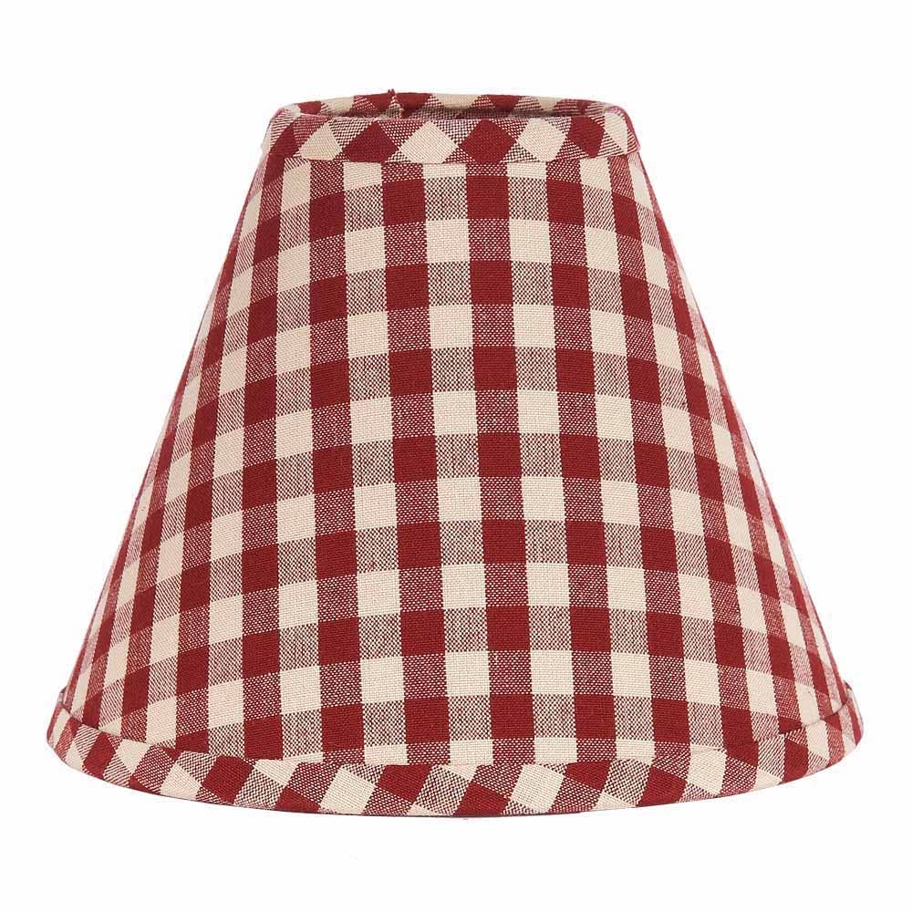 Heritage House Check Barn Red 6" Lampshade