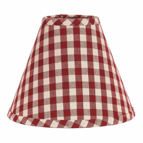 Heritage House Check Barn Red 6" Lampshade