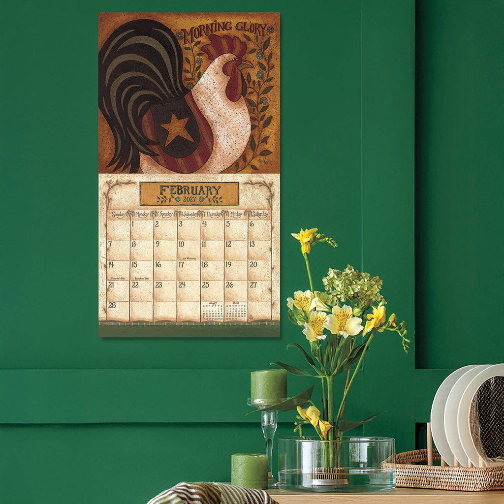 Folk Art by David 2027 Wall Calendar