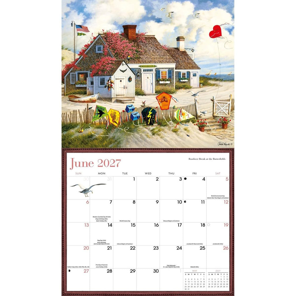 Charles Wysocki 2027 Deluxe Wall Calendar