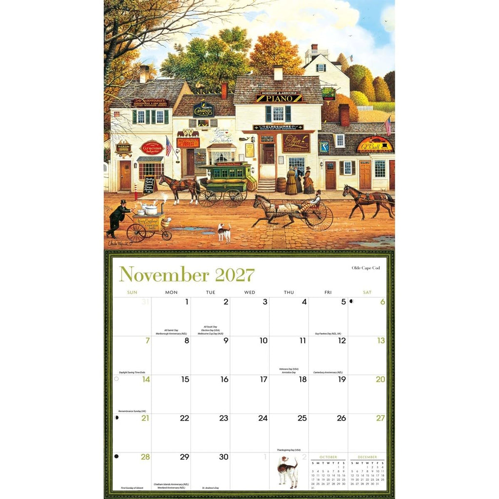 Charles Wysocki 2027 Deluxe Wall Calendar
