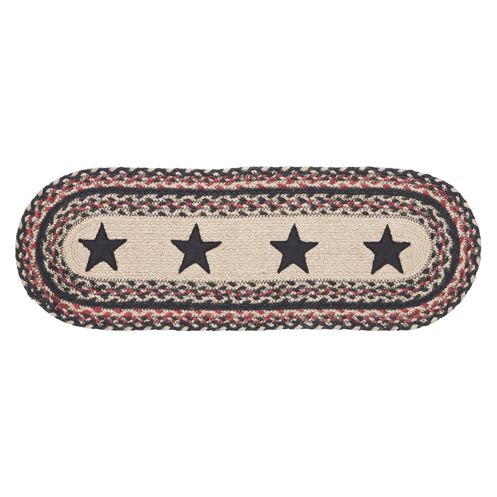 Colonial Star Jute Table Runner - Olde Glory