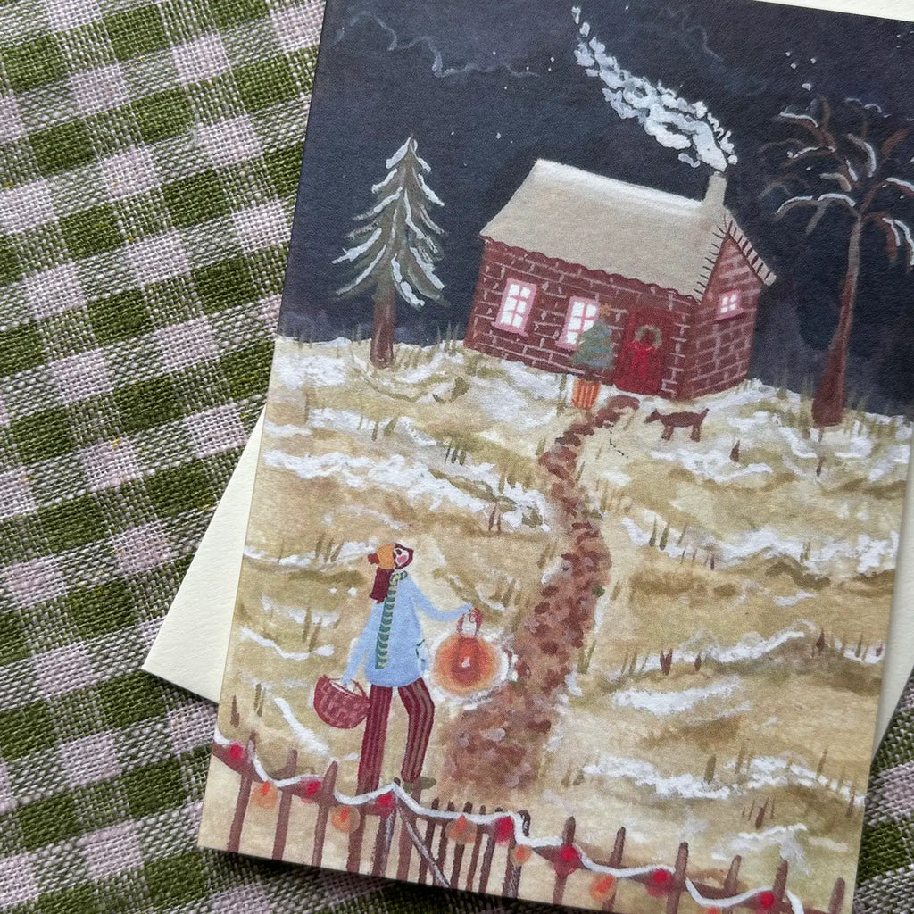 Cosy Cottage Mini Christmas Card