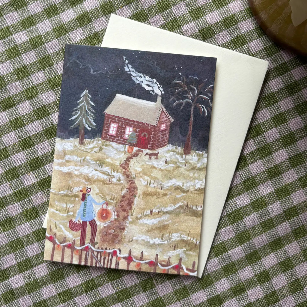 Cosy Cottage Mini Christmas Card
