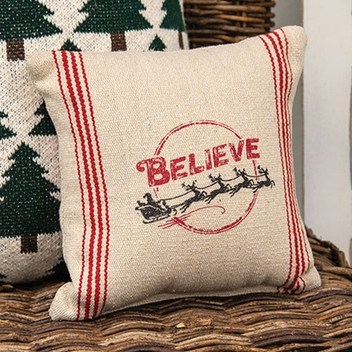 Believe Striped Cushion